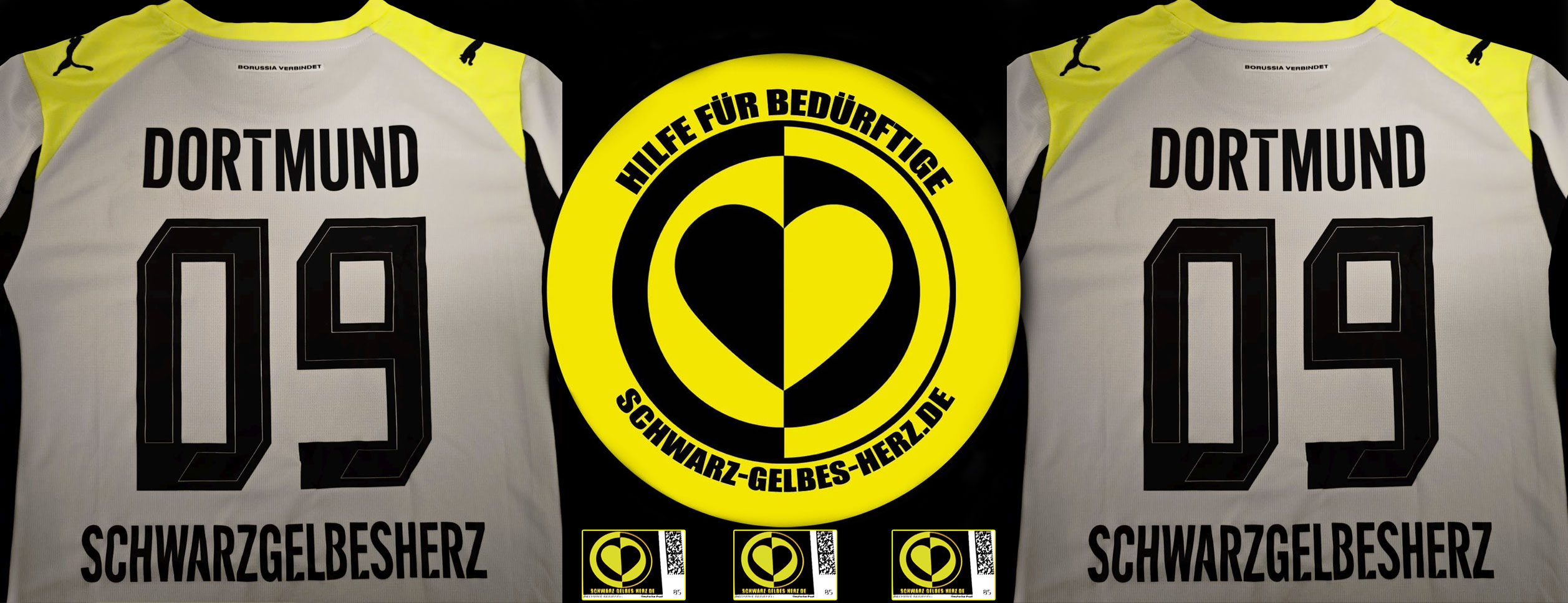 Schwarz-Gelbes Herz aus Dortmund