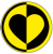 Schwarz-Gelbes Herz